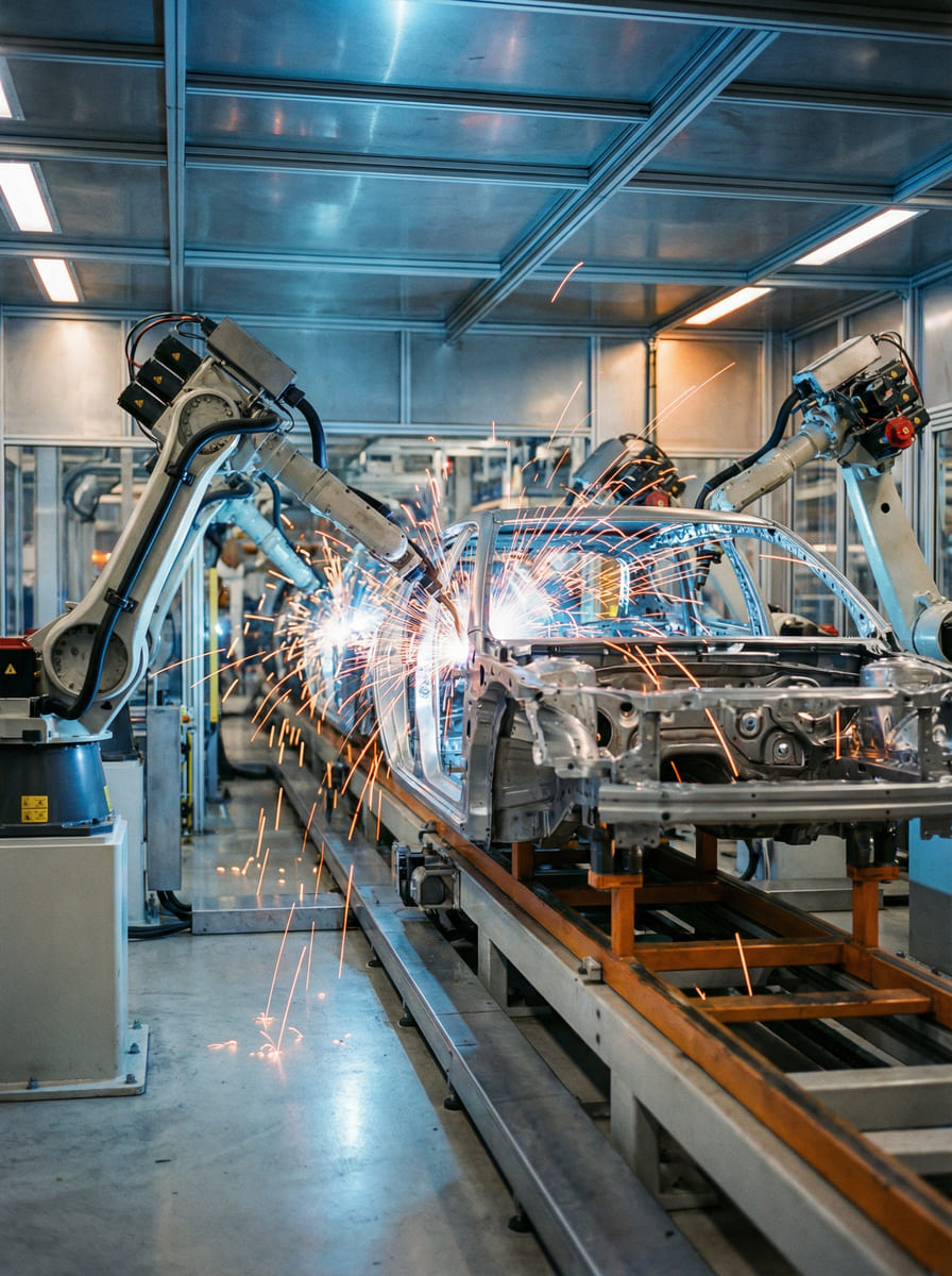 Linha de produção industrial gerenciada com SAP Business One